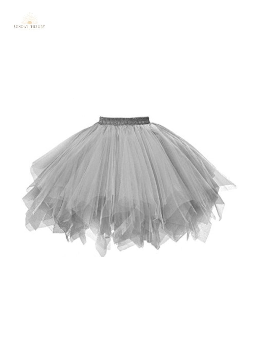 Tulle Tutu Skirt Mini Petticoat High Waist Elastic Ballet Party Layered